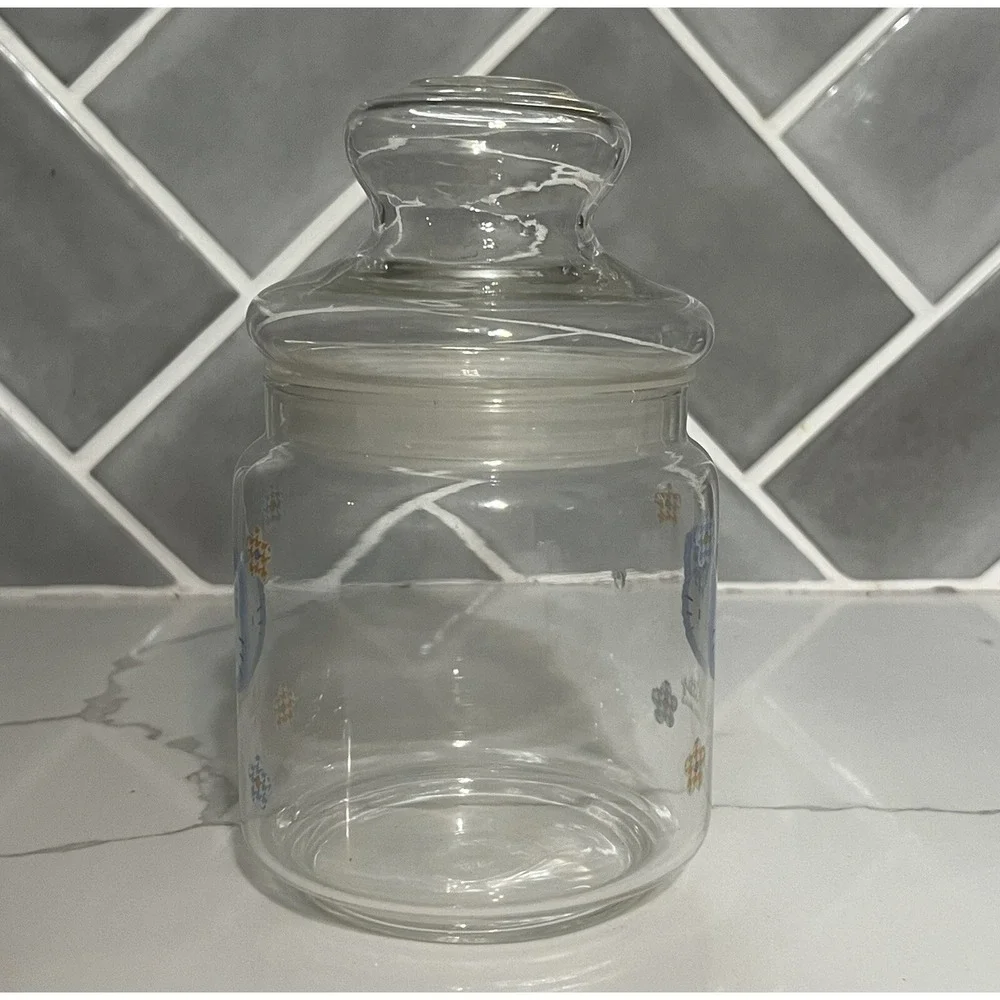 Blue HELLO KITTY Vintage 1997 SANRIO  Canister/Candy Jar Lid